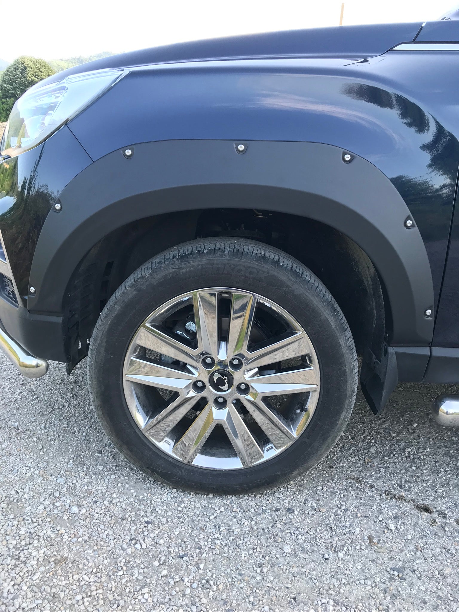 SSangYong Musso Grand Longer Bed 2018 Fender Flares with Chrome Screw | SMFF-001-C